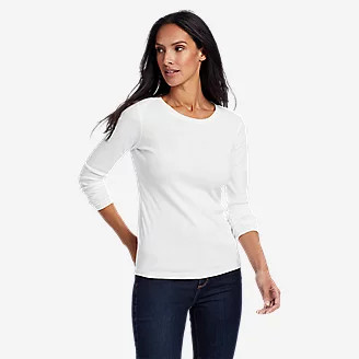 Favorite Long-Sleeve Crewneck T-Shirt | Eddie Bauer, LLC