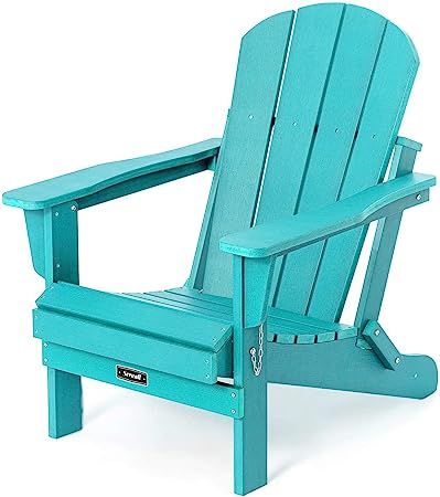 Folding Adirondack Chair Patio Chair Lawn Chair Outdoor Chairs Painted Adirondack Chairs Weather ... | Amazon (US)
