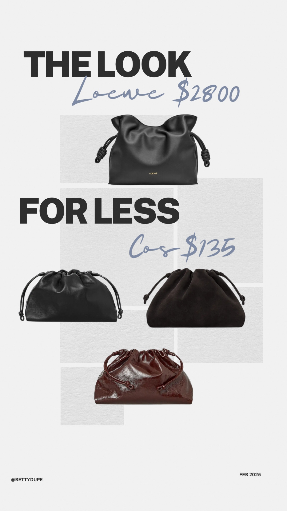 Loewe look for less @ Cos! 

#LTKStyleTip #LTKItBag #LTKFindsUnder100