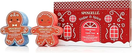 Spongellé Gingerbread Gift Set Body Wash Infused Buffers, Sugar & Spice | Amazon (US)