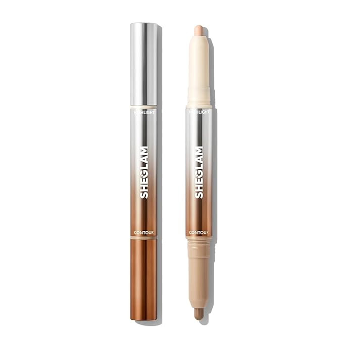 SHEGLAM Fine Line 2-In-1 Nose Contour & Highlight Pen Long Lasting Waterproof Cream Bronzer & Hig... | Amazon (US)