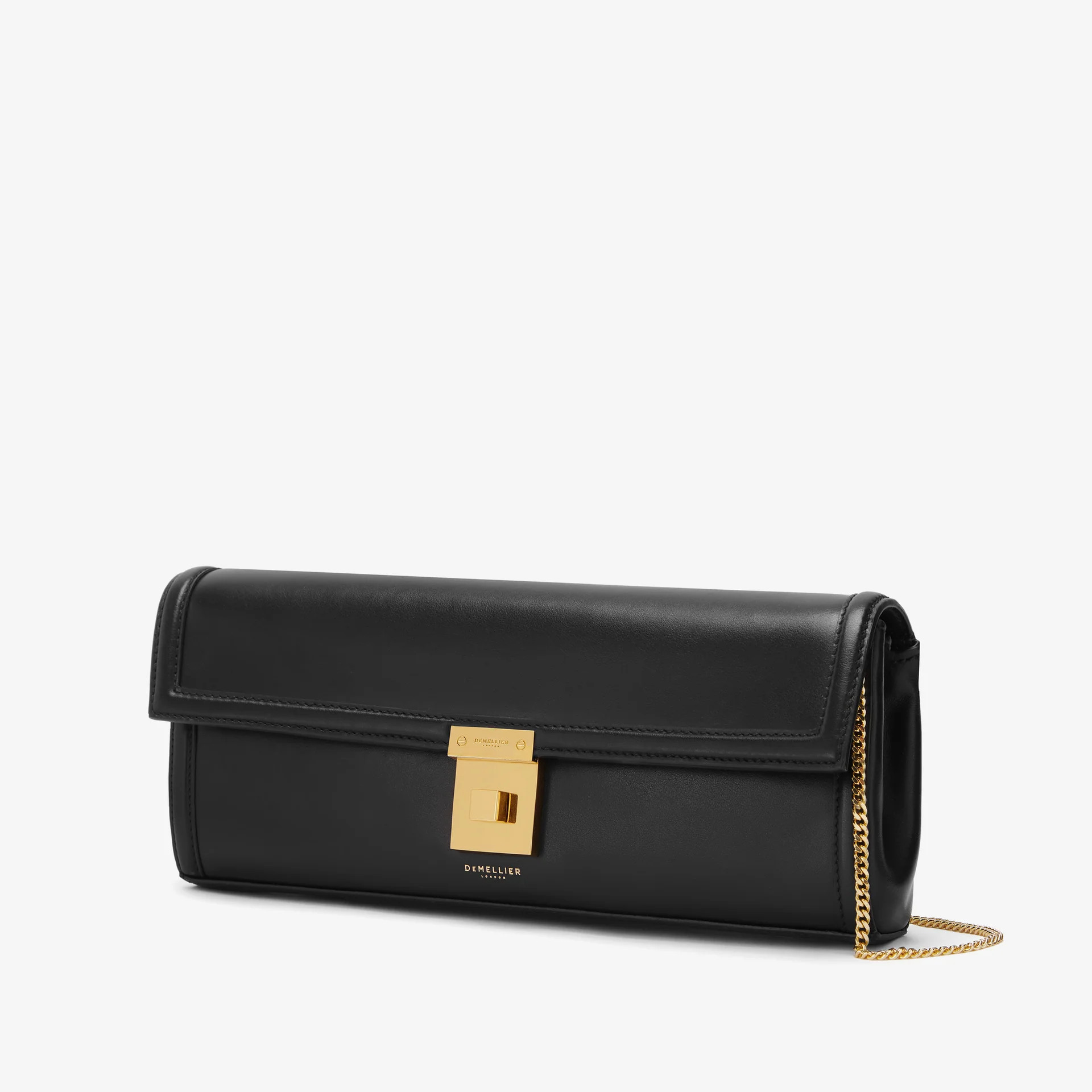 The Paris Clutch | Black Smooth | DeMellier | DeMellier