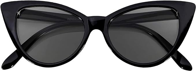 Cateye Sunglasses for Women Classic Vintage High Pointed Winged Retro Design | Amazon (US)