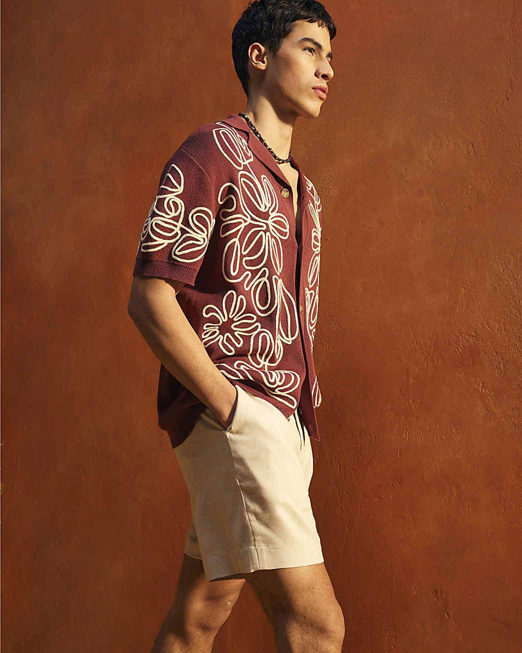 Cream Regular Fit Linen Blend Shorts | River Island UK & IE