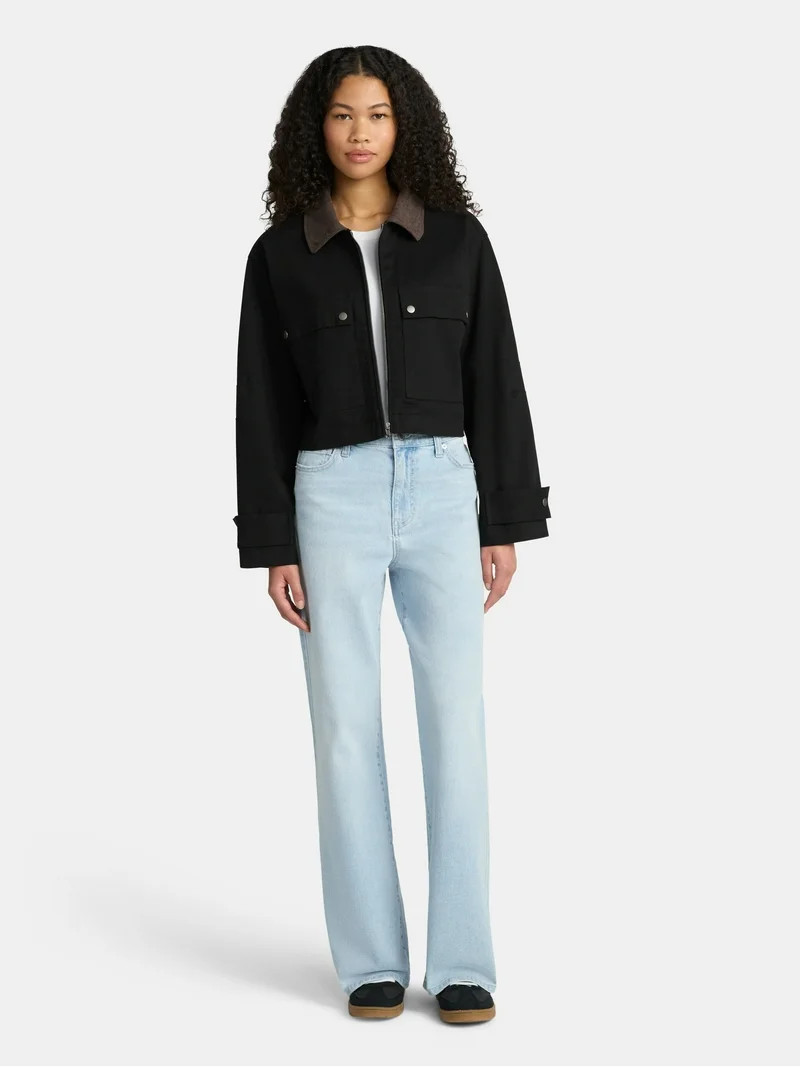 No Boundaries Trucker Jacket, Women's | Walmart (US)