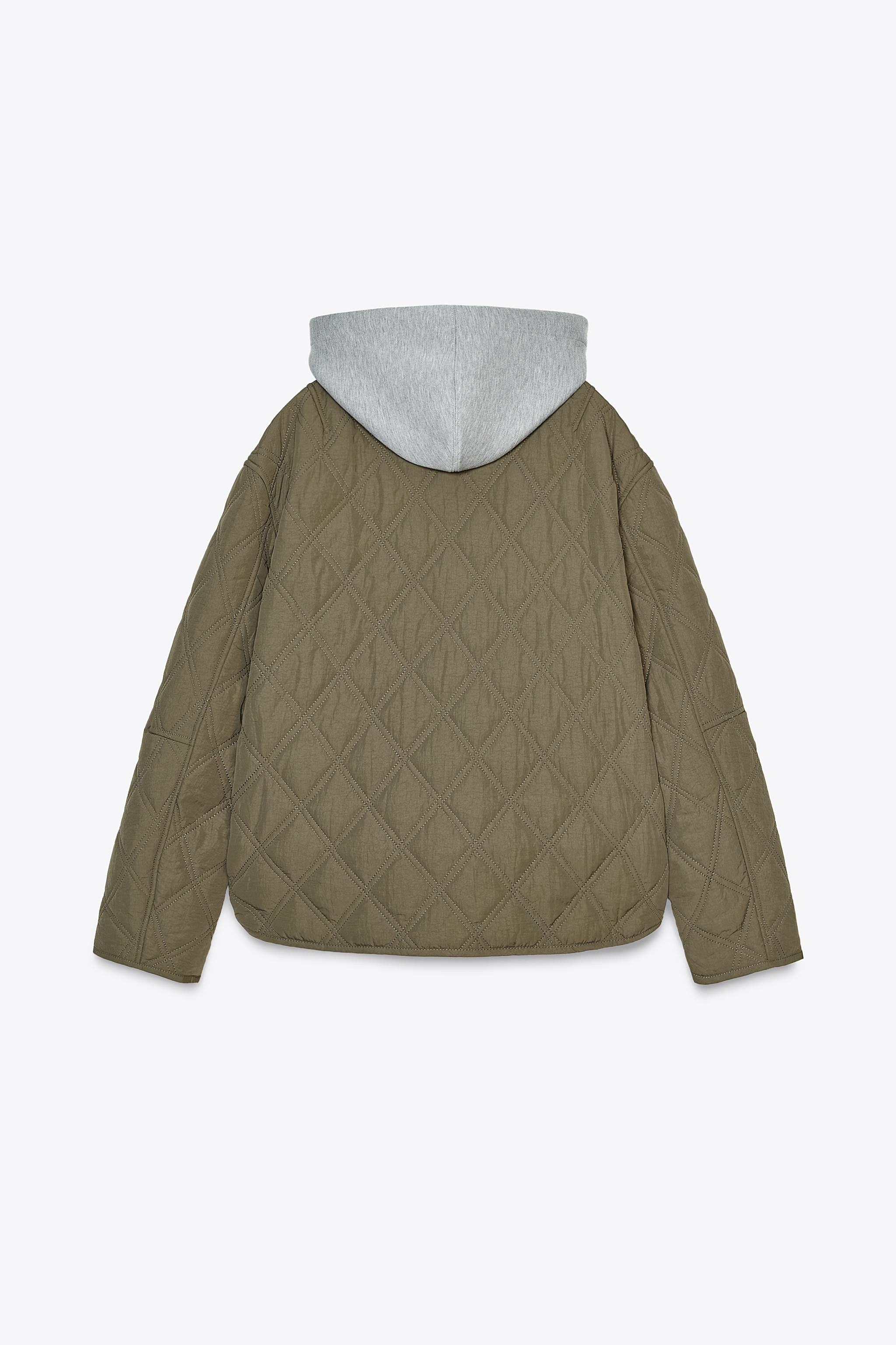 COMBINED HOOD WATER REPELLENT PUFFER JACKET | Zara US