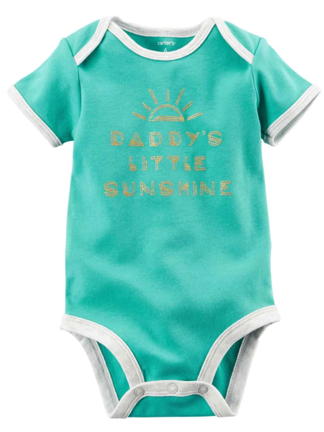 Carters Infant Girls Daddy's Little Sunshine Baby Bodysuit Creeper Shirt 12m | Walmart (US)