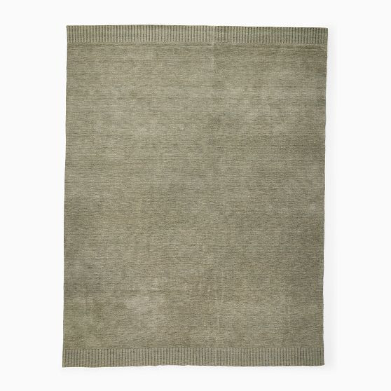 Ojai Handwoven Wool Rug, 8'X10',Vetiver Green | West Elm (US)