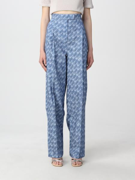 FENDI: trousers for women - Denim | Fendi trousers FLP762AJK2 online at GIGLIO.COM | Giglio.com - Global Italian fashion boutique