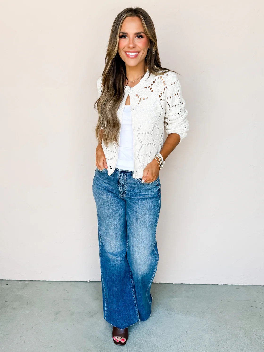 [Z Supply] Rosalyn Sweater Cardigan-Crystal | Ruthie Grace