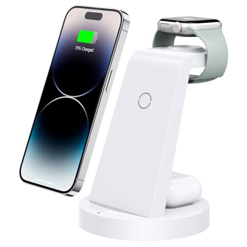 3 in 1 Charging Station for iPhone - Wireless Charger for Apple Products Multiple Devices - Charging Dock Stand for AirPods (for iPhone 16 15 14 13 pro 12 11 X Max) | Amazon (US)