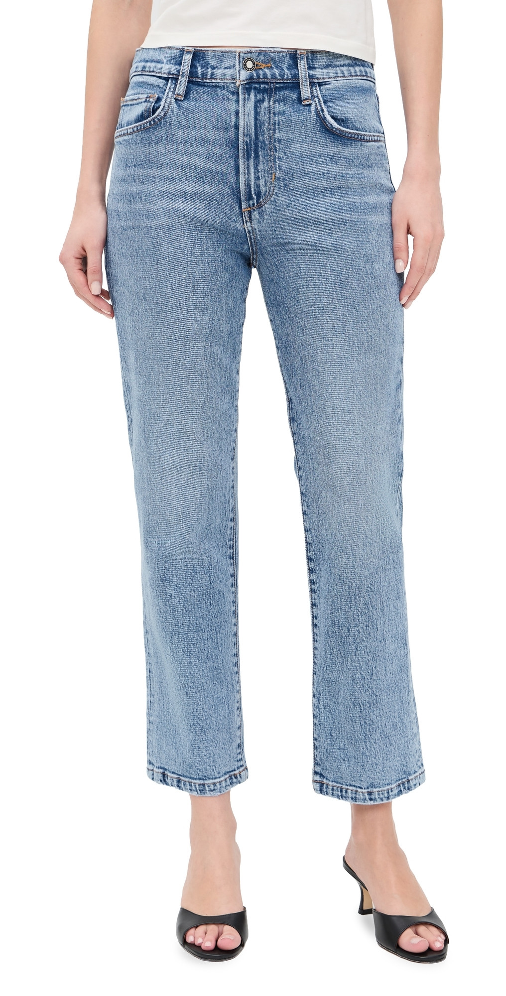 Favorite Daughter The Dot Mid Rise Straight Ankle Jeans Westminster 32 | Shopbop