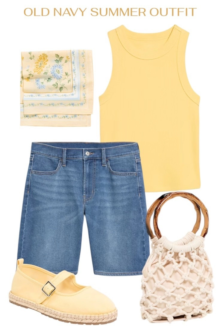 Old Navy summer outfit inspiration! I love the 9-inch high-waisted jean shorts. Just under $20. The butter yellow color is perfect for spring and summer. 



Italy summer outfit, Bermuda shorts, old navy fashion 

#LTKTravel #LTKSeasonal #LTKSaleAlert