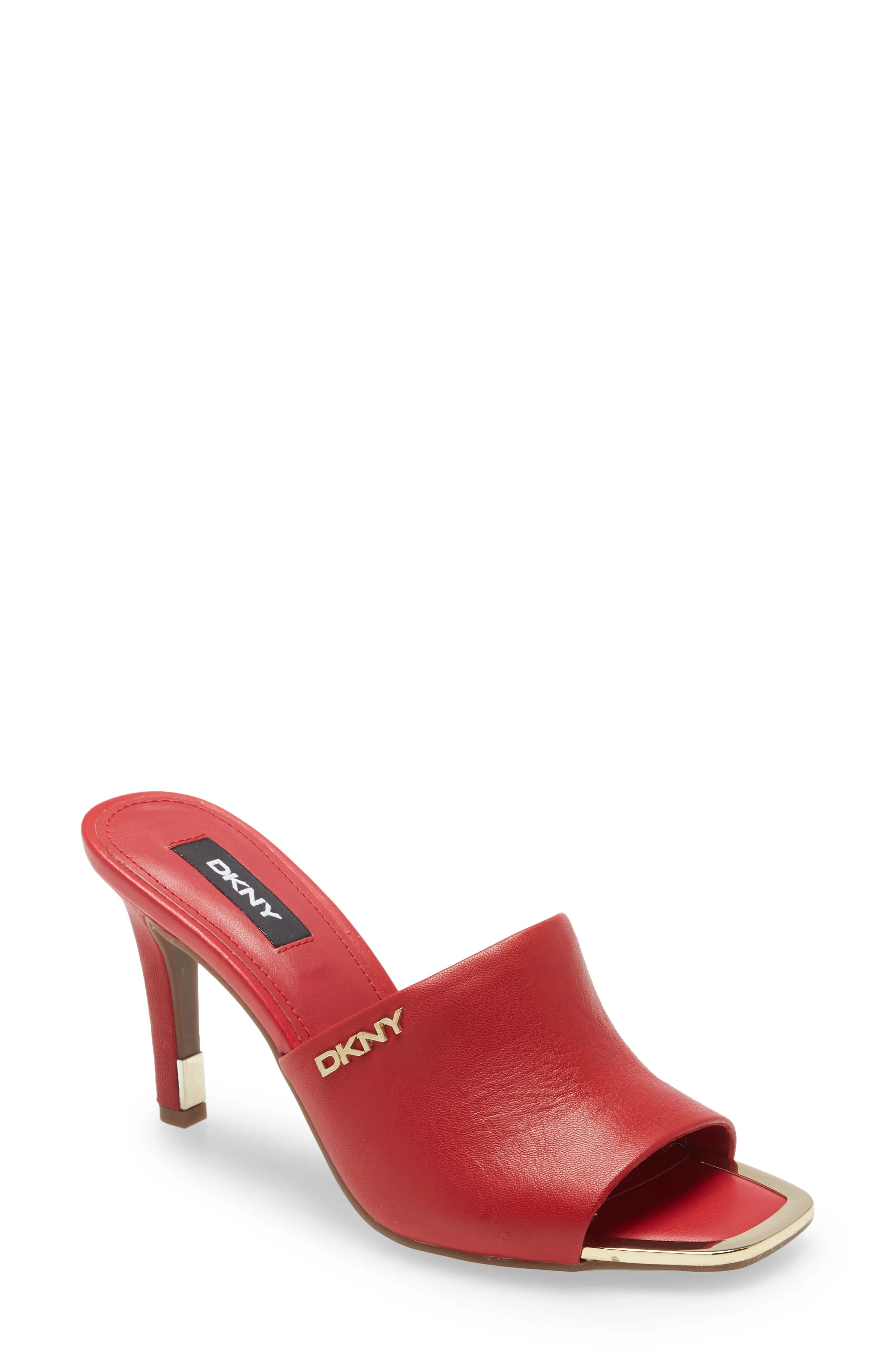 DKNY Bronx Slip-On Mule Sandal, Size 7 in Red at Nordstrom | Nordstrom
