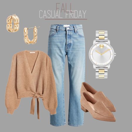 #casualfriday #nightout #flats #sweater #falloutfit #watch #movado #earrings 

#LTKsalealert #LTKworkwear #LTKxNSale