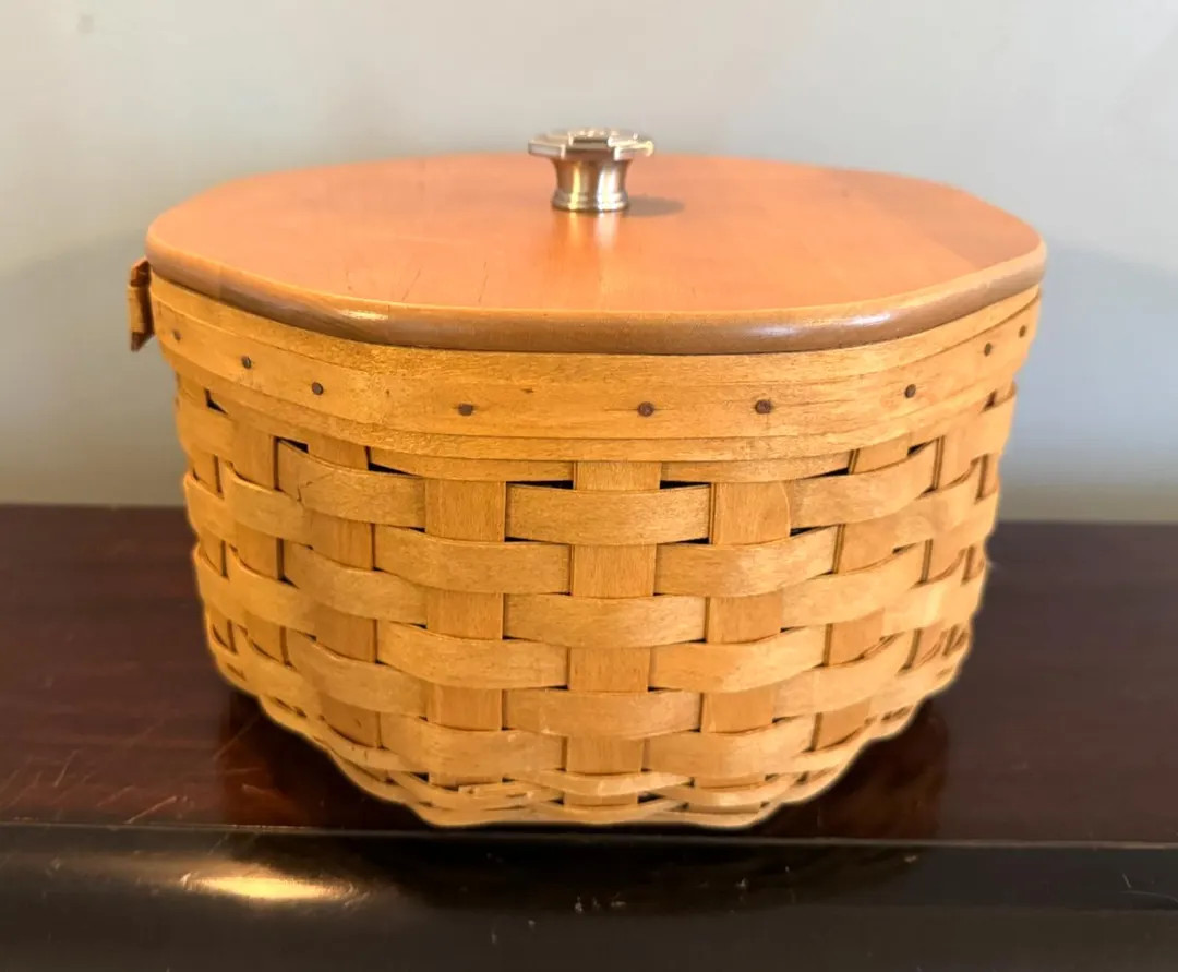 Longaberger 2005 Dealer’s Choice Octagonal Basket With Lid & Plastic Protector - Etsy | Etsy (US)