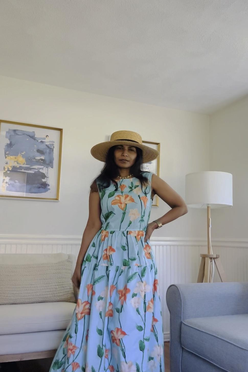 Wedding guest dress or Vacation dress? This dress does double duty for the summer with its vibrant island-ready print. It has side ties so you can cinch the waist from the side, or the back like I did here. And it’s 100% cotton, so fully breathable in hot weather. See my petite-friendly picks from the line below!
#weddingguestdress #ltkparties #LTKover40 #vacationdress