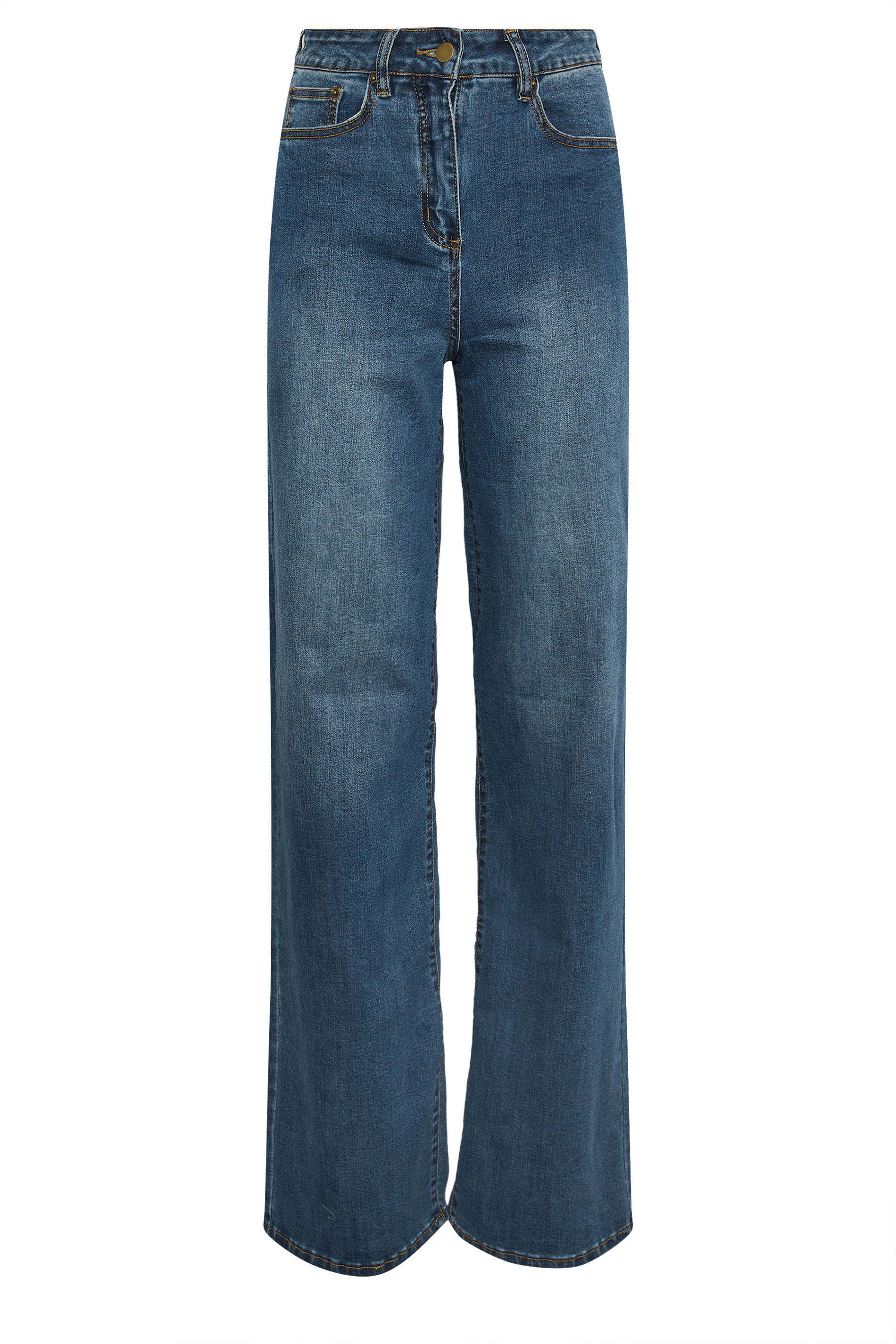 LTS MADE FOR GOOD Tall Blue Wash Wide Leg Jeans | Long Tall Sally