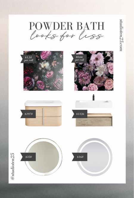 Because updating your powder bath shouldn’t mean breaking the bank. 🙌

Featuring two gorgeous floral wallpapers, two floating vanities and two lit vanity mirrors.

#LTKbeauty #LTKhome #LTKstyletip