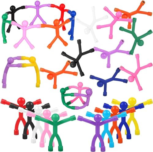 60 Pcs Magnets-Toys-Magnetic-Toys-Men-People, Colorful, Kids Travel Toys, for Refrigerator Magnets, Office, Whiteboard Decoration | Amazon (US)
