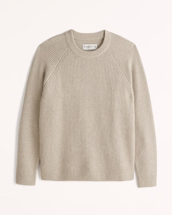 Textured Crew Sweater | Abercrombie & Fitch (US)