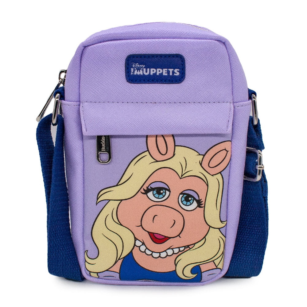 Disney Bag, Cross Body, The Muppets, Miss Piggy Blue Dress Pose, Lavender, Vegan Leather | Walmart (US)