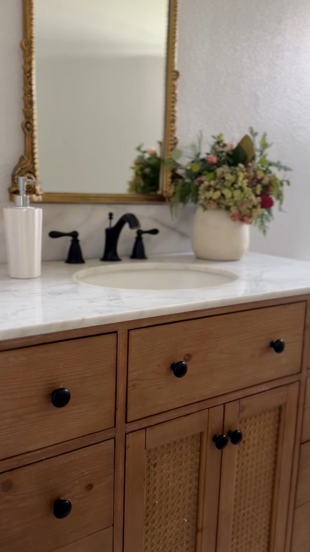 I love my gorgeous bathroom vanity from @wayfair! It’s stunning, incredibly versatile and will look great in traditional, transitional, modern, farmhouse and Coastal bathrooms! This bathroom vanity is in my guest bathroom, but will also be perfect in a primary bathroom as well! I recently organized the drawers and cabinets which make my morning routine, putting on my makeup and my nightly routine much faster and efficient! ❤️ 

#LTKdayinmylife #LTKSaleAlert #LTKHome