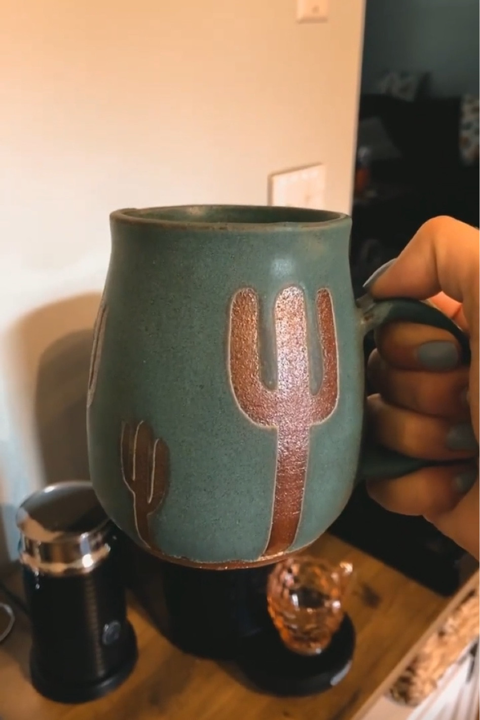 Handmade Ceramic Cactus Mug

#LTKunder50 #LTKhome