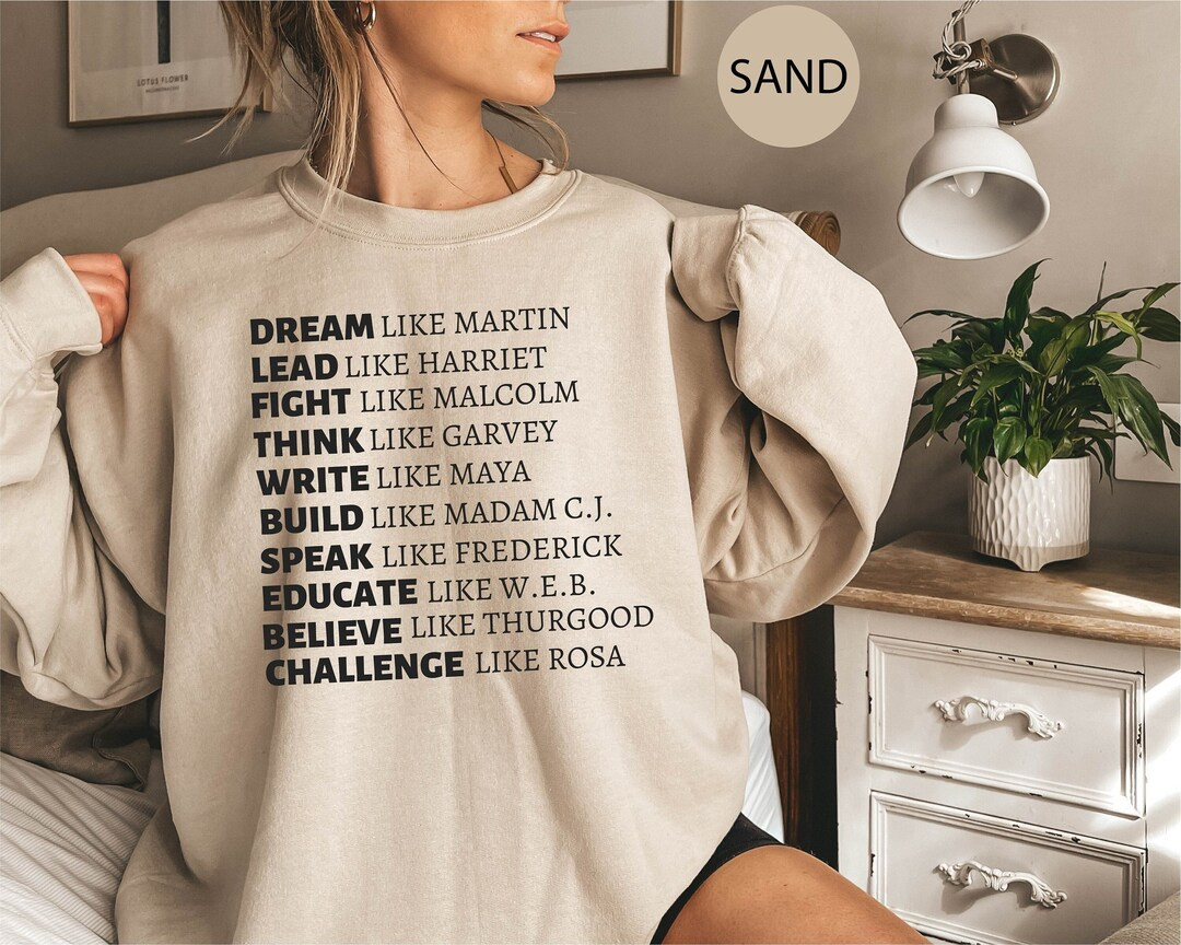Black History Sweatshirt, Dream Like Martin Sweatshirt, Black Lives Matter, Equality Hoodie, Blac... | Etsy (US)