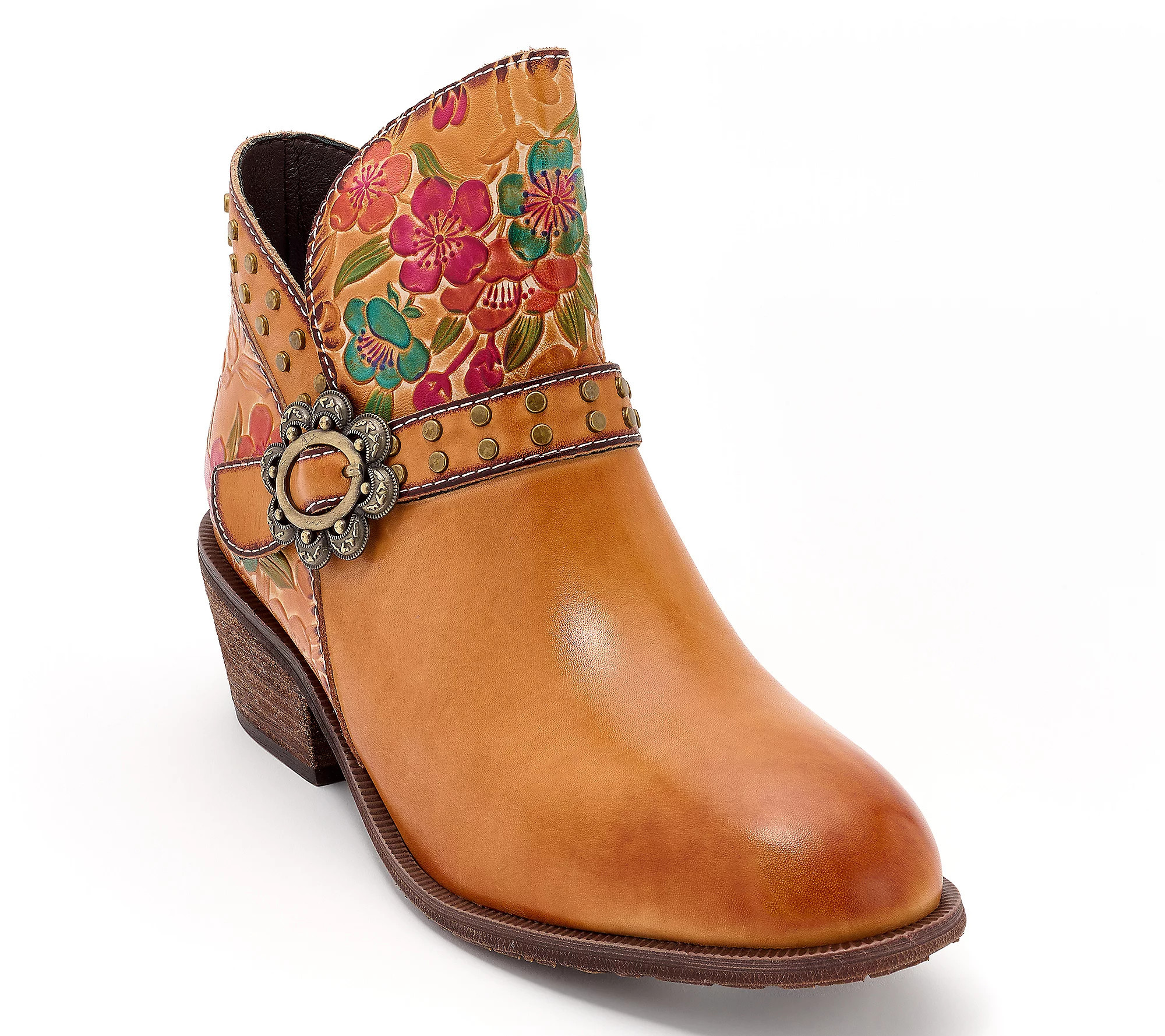 L'Artiste by Spring Step Leather Ankle Boots - Daintylady | QVC