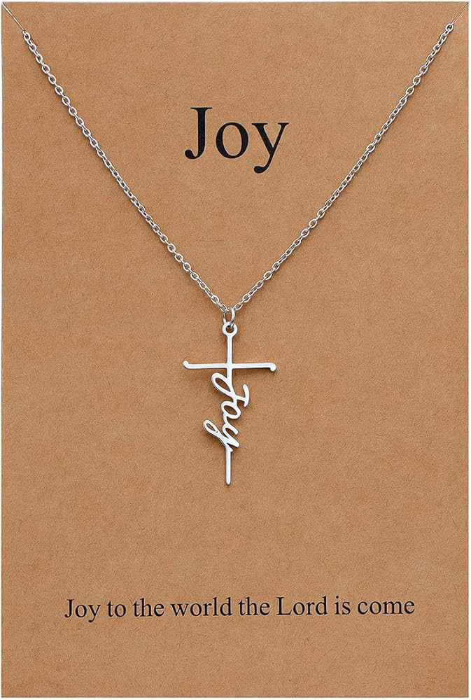 Lcherry Faith Cross Pendant Necklace for Women Religious Christian Jewelry Mother's Day Gifts for... | Amazon (US)