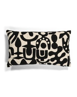 14x24 Embroidered Linen Pillow | TJ Maxx