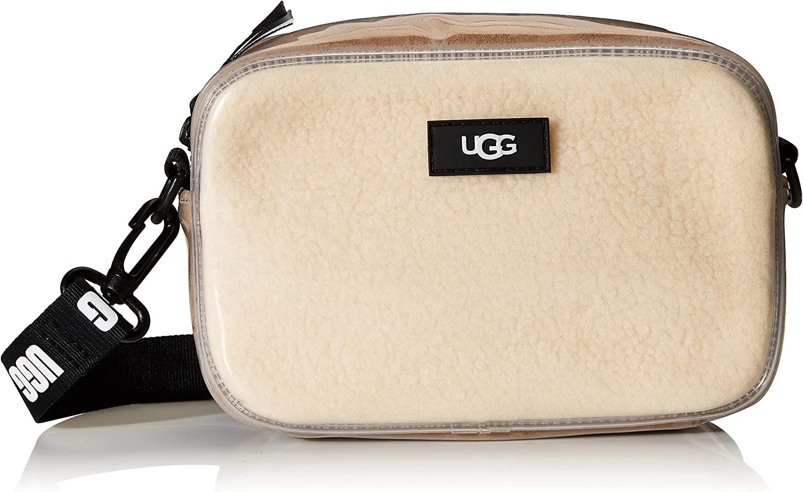 Amazon.com | UGG womens Janey Ii Clear Sheepskin Crossbody Bag, Black, O S US | Mid-Calf | Amazon (US)