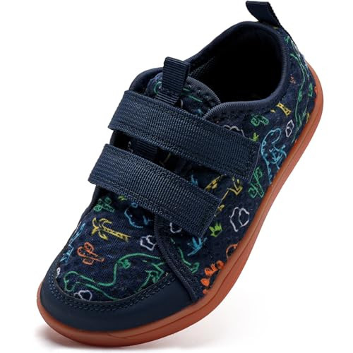 WateLves Wide Toddler Water Shoes Kids Barefoot Beach Swim Aqua Shoes Boys Girls Breathable Mesh Walking Hook and Loop Sneakers (Dinosaur, 28) | Amazon (US)