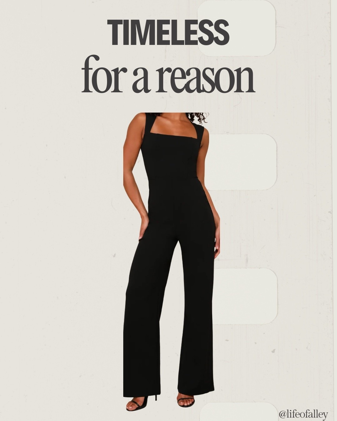 Simple but classy black jumpsuit. Perfect for a night out or a Spring wedding guest! 

#LTKFindsUnder100 #LTKSeasonal #LTKOver40