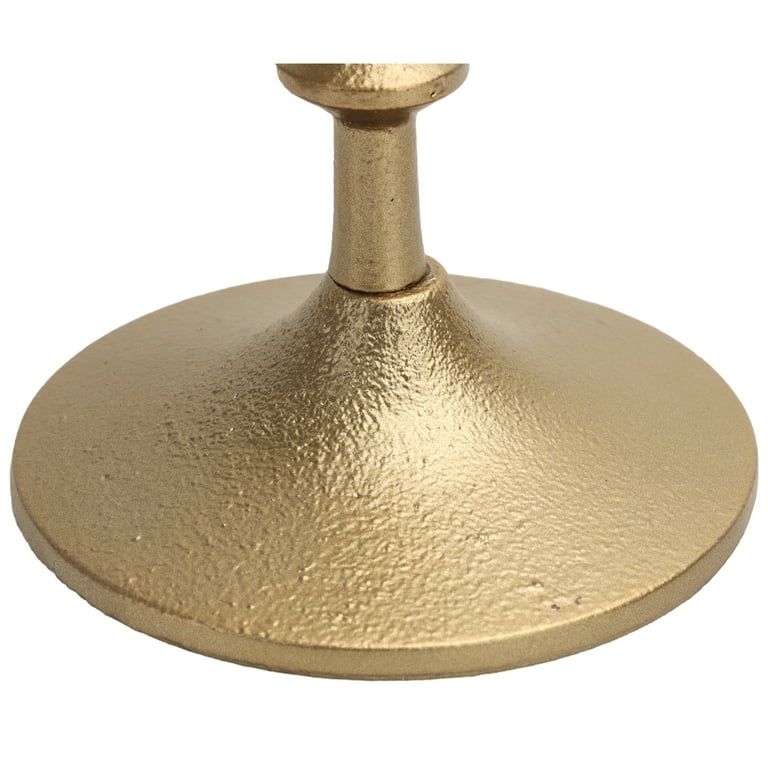 Better Homes & Garden 7.8" Gold Cast Iron Taper Candle Holder, Large | Walmart (US)