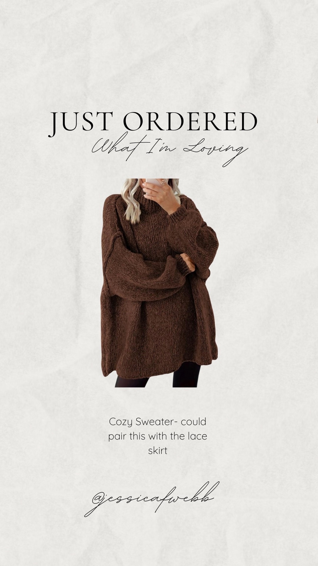 Cozy oversized sweater 

#LTKHoliday #LTKSeasonal #LTKHome