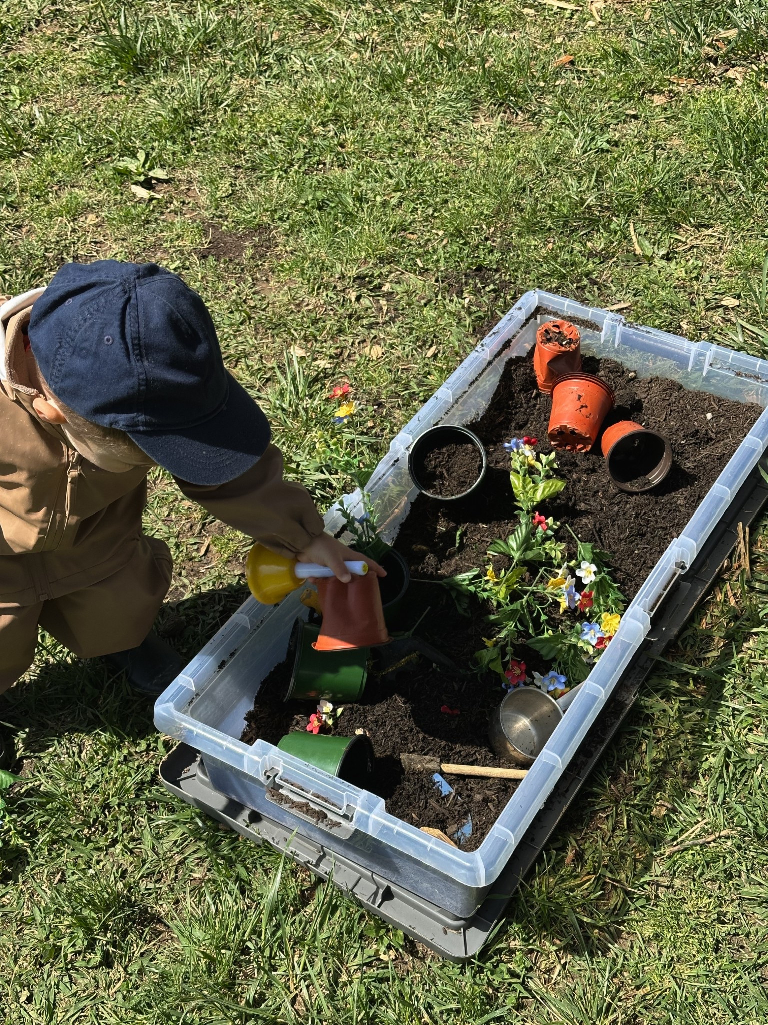 Spring sensory bin idea focused on all things gardening! Linked some things below that would help make this come to life, but really, you can get creative with what you have!

#LTKSeasonal #LTKBaby #LTKKids