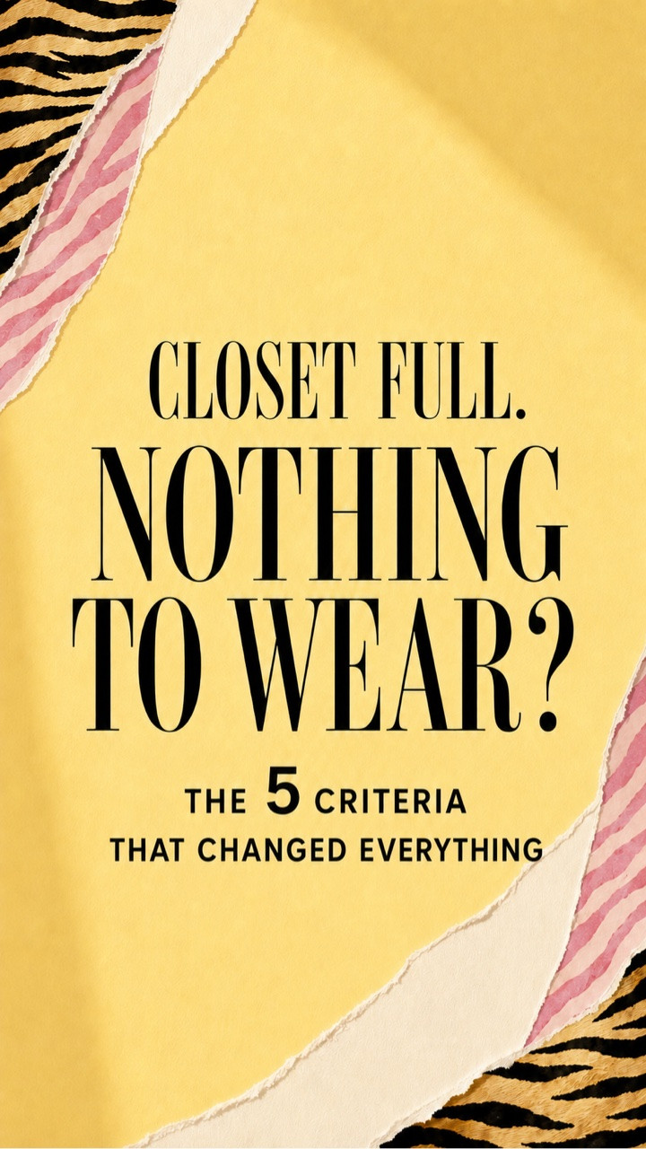 I had nothing to wear—so I got rid of half my stuff. Now I have twice as much to wear. You can do the same thing.

Hi, I’m Jill, in my 50sand recently got rid of 65% of my clothes. Follow @shoppixieco for modern midlife style, wearable outfit ideas and more ways to make getting dressed easier.

Before you start, adopt a ruthless mindset. Detach from the material things and envision a closet where everything fits, feels comfortable and works for the life you’re actually living.

Make two piles: CONSIGNMENT and GOODWILL. Then take out anything that fails one of these five tests:

1. YOU HAVEN’T WORN IT IN A YEAR.

If you haven’t reached for it in the last 12 months, it goes. “Maybe someday” is not a reason to keep it.

2. IT DOESN’T FIT PERFECTLY.

If you have to tug, pull, twist, adjust or think about it after putting it on, it goes. Your clothes should feel good without negotiation.

3. IT DOESN’T FIT YOUR CURRENT LIFESTYLE.

Stop dressing the imaginary version of you. If you no longer attend those events, work that job or live that lifestyle, even the most fabulous piece is taking up valuable space.

4. IT DOESN’T MEET YOUR QUALITY-OVER-QUANTITY STANDARD.

For me, that meant being ruthless with inexpensive fast-fashion pieces that no longer looked or felt special. If it feels disposable and I wouldn’t happily choose it today, it goes.

5. IT DOESN’T PASS THE THREE-SECOND TEST.

When you put it on, you should know almost immediately. If you’re wishing it were longer, shorter, looser or a different color, it’s a no.

The result? Everything left in my closet fits, feels comfortable and works for my real life. Every piece is a good choice—and that low-level anxiety around getting dressed is gone.

Save this for your closet purge and follow @ShopPixieCo for modern midlife fashion, over-50 style and effortless everyday outfit ideas.

#MidlifeStyle #Over50Style #ClosetPurge #ClosetCleanout #ModernMidlife PersonalStyle