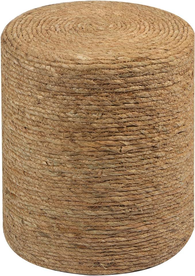 Wimarsbon Natural Seagrass Foot Stool, Hand Weaving Round Ottoman, for Living Room, Outdoor Seat ... | Amazon (US)