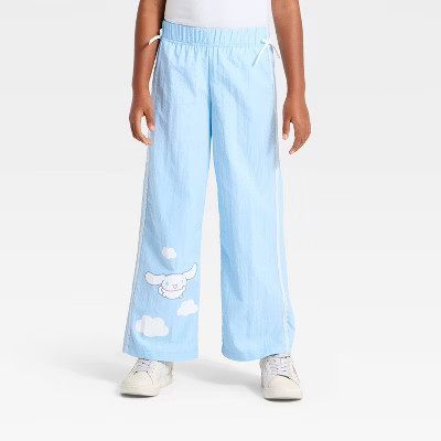 Girls' Sanrio Cinnamoroll Nylon Pants - Light Blue S | Target