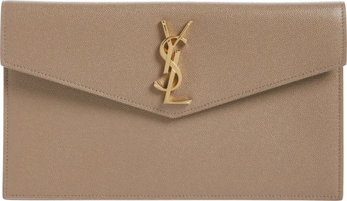 Uptown Calfskin Leather Envelope Clutch | Nordstrom