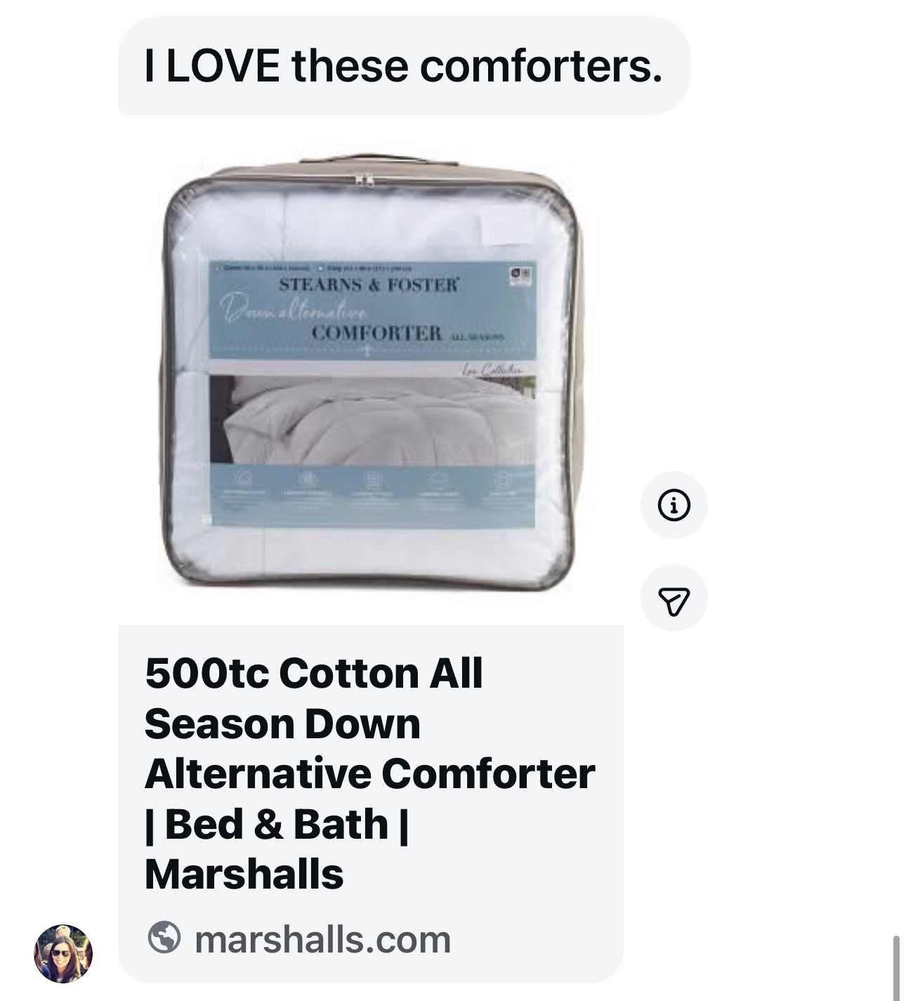 My friend swears by these comforters from Marshall’s! Her guests always compliment them when they stay at her house.
