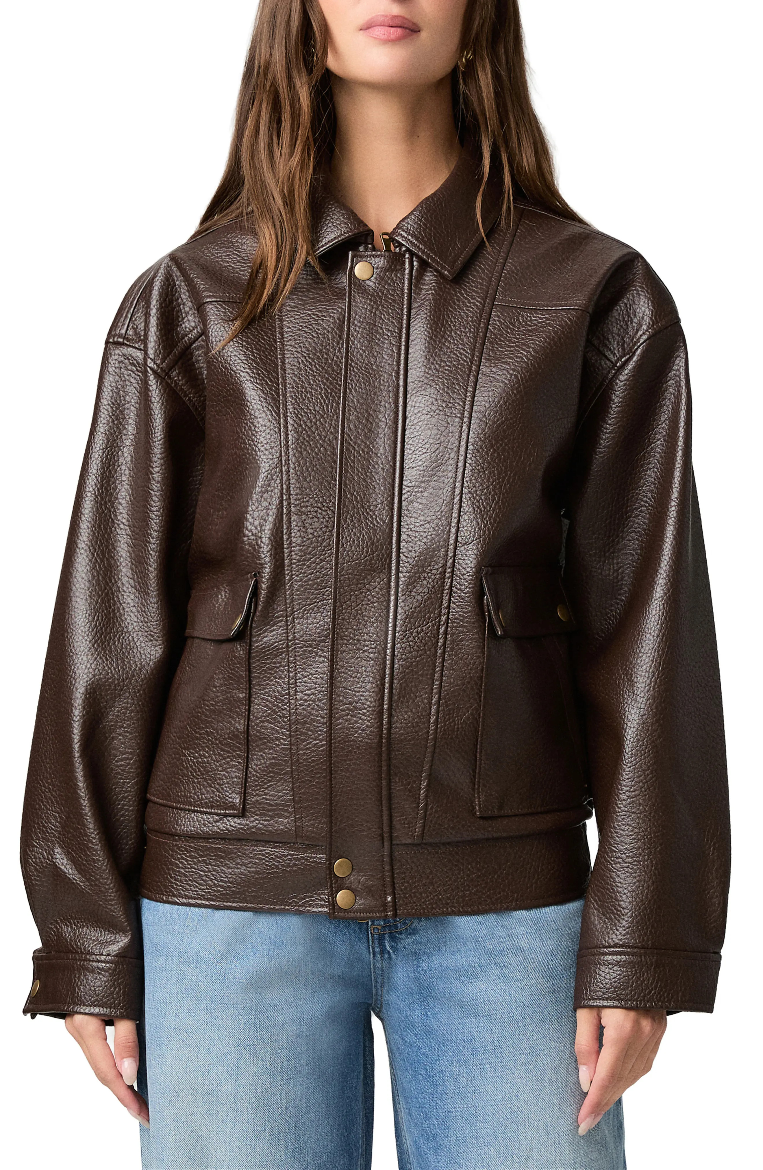 PAIGE Ashland Faux Leather Jacket (Women) | Nordstrom | Nordstrom
