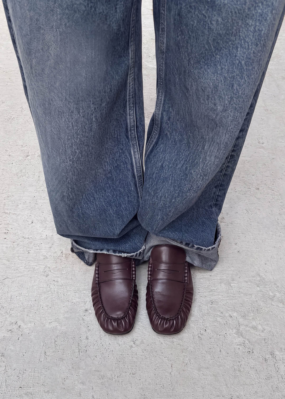 Aven Vegan Burgundy Leather Loafers | ALOHAS | ALOHAS (Global)