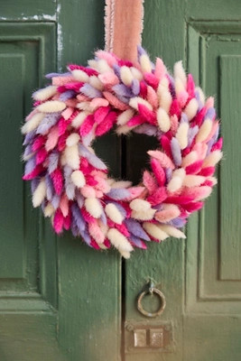 Preserved Bunny Tails Wreath | Anthropologie (US)