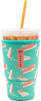 Sok It Java Sok Iced Coffee & Cold Soda Insulated Neoprene Cup Sleeve (80's Geometric, Large: 30-... | Amazon (US)