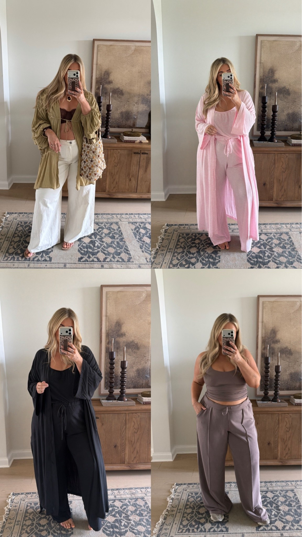 #VSpsrtner My recent @victoriassecret order 🤍linking it all below & my sizes! 
Bra — 38C
Pjs — XL/XXL 
swim — XXL bottoms & true size in top 
Marching set — top large need a XL! 
Pants — XL