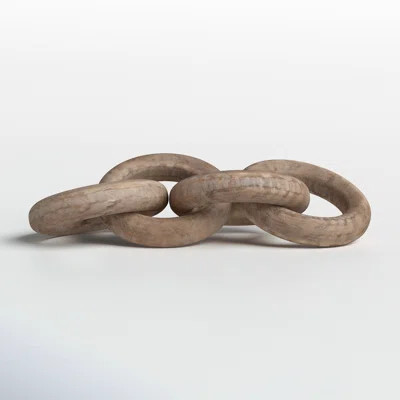 Delpha Mango Wood Chain Sculpture | Birch Lane