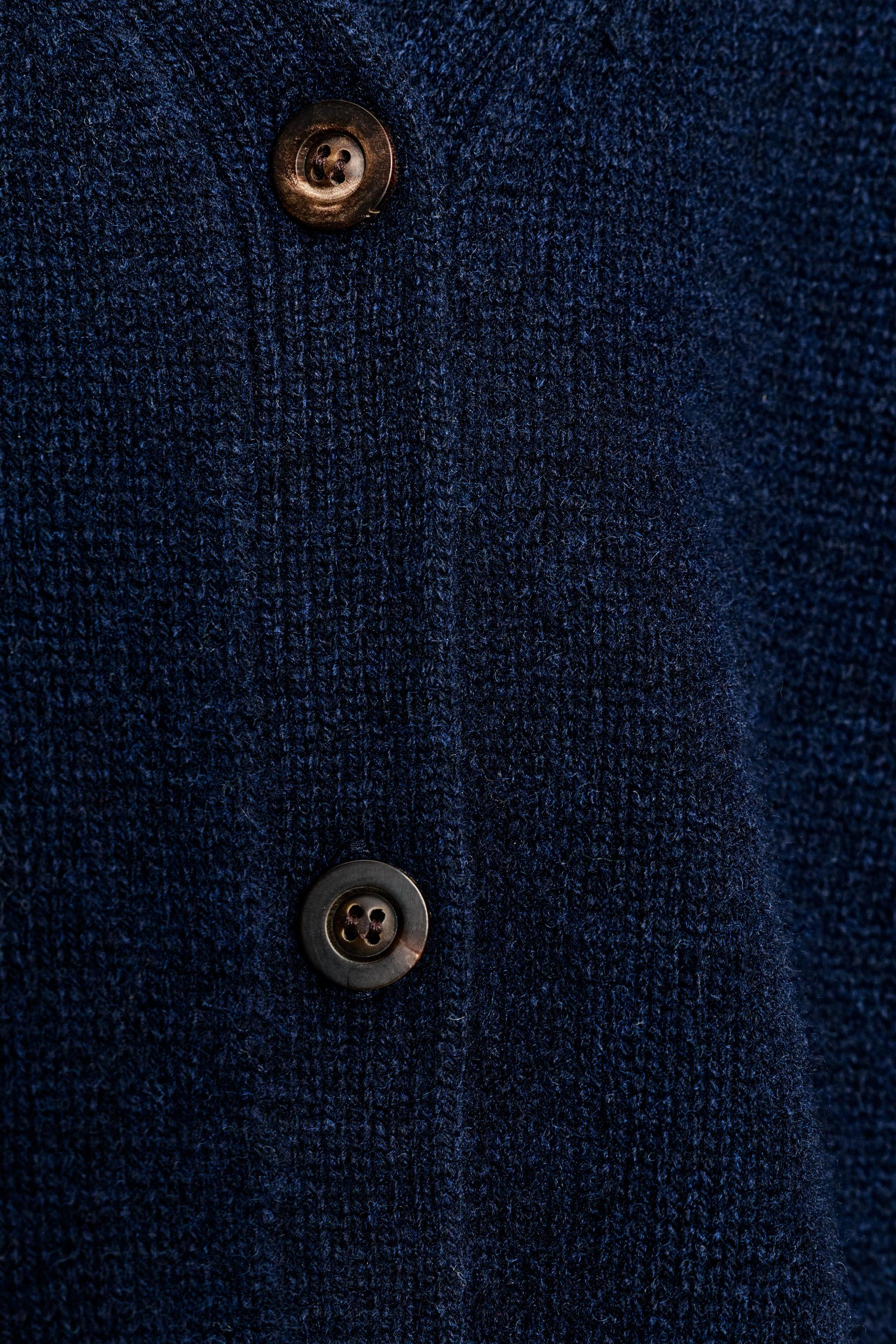 100% WOOL CARDIGAN WITH PUFF SLEEVES | Zara UK